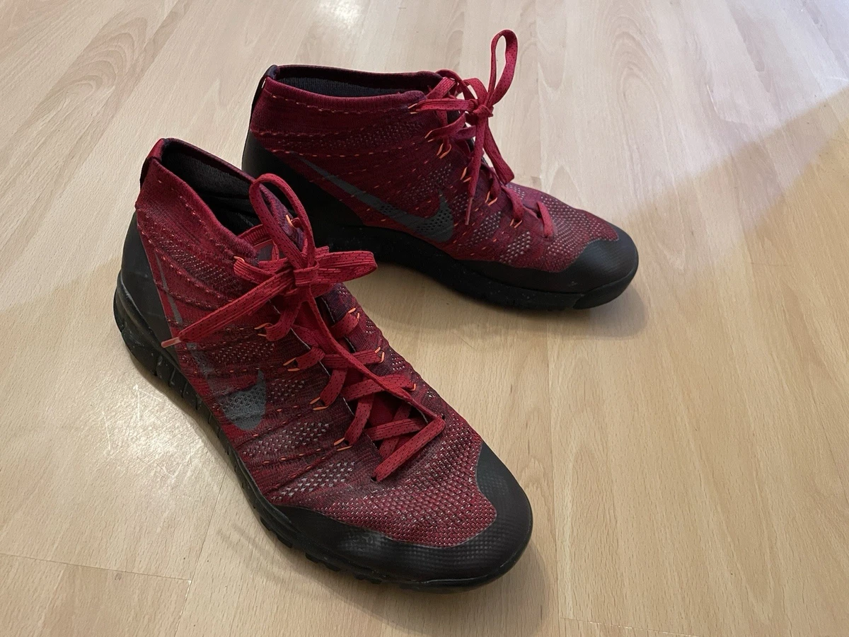 Nike Flyknit Trainer Chukka FSB Black/Deep Burgundy/Hyper Crimson. New In Box. Nike Flyknit Trainer Chukka FSB - Black/Black/Anthracite  main image 3
