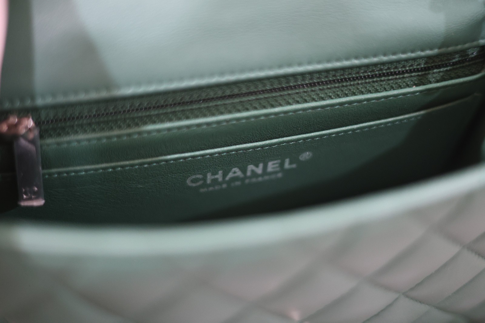 Authentic Chanel Classic Mini Rectangular Flap Gr… - image 8