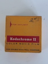 Vintage Kodak Kodachrome II Double 8mm Movie Film 25ft Unopened Daylight - READ