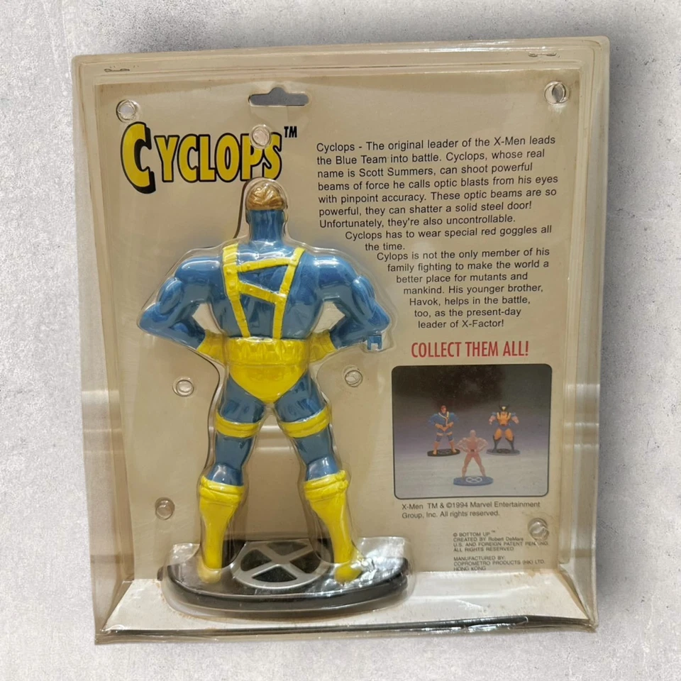 Vintage 1994 The Uncanny X-Men Marvel Drink Can Figure ML-002 Cyclops Scott - Image 2 of 2
