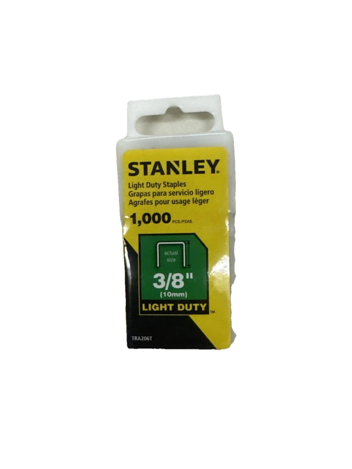 Stanley TRA206T Light Duty Staples 3/8" (10mm) – 1000 Count
