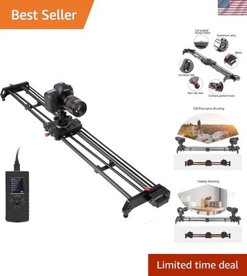 Carbon Fiber 120CM Motorized Slider - Smooth Video Capture with Battery Included