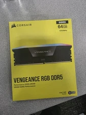 CORSAIR VENGEANCE RGB DDR5 RAM 64GB (2x32GB) 6400MHz C32 UDIMM