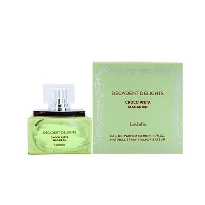Decadent Delights Choco Pista Macaron by Lattafa EDP For Women 1.7 OZ / 50ml NIB