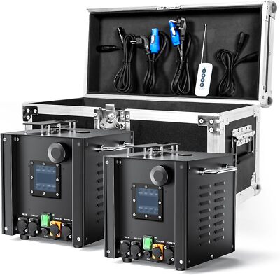 2STK 800W Wasserdicht Bühneneffekt Sparkular DMX Disco Feuerwerk mit Flightcase