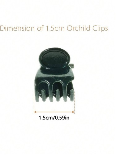 Orchid Plant Support Clips Small Garden Stem Clips Mini 1cm Plastic Flower Clamp - Picture 7 of 13