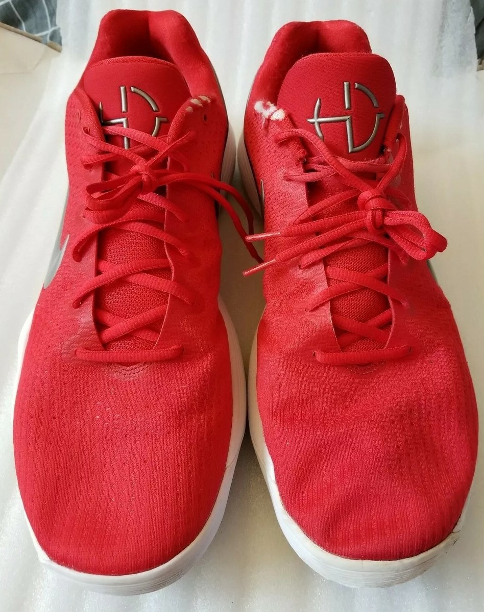 NIKE Hyperdunk 2017 Low Basketball Shoes Red Silver 942774 600 - Main Image