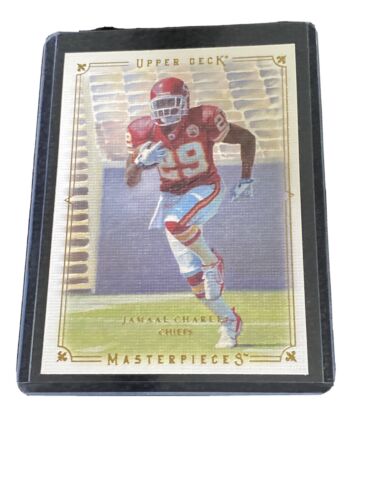2008 UD Masterpieces Football Card #42 Jamaal Charles Rookie - K.C. CHIEFS-*4668 - Picture 1 of 6