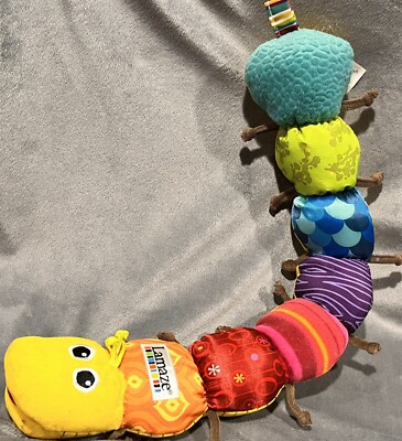 Lamaze Measuring Ruler Caterpillar Baby Crinkle Jingle Sensory Touch Feel Toy 24