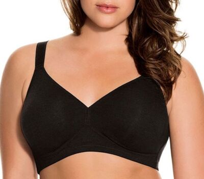 DORINA Daniela D 1081 BH ohne Bügel Bralette Baumwollmischung Coolmax  schwarz