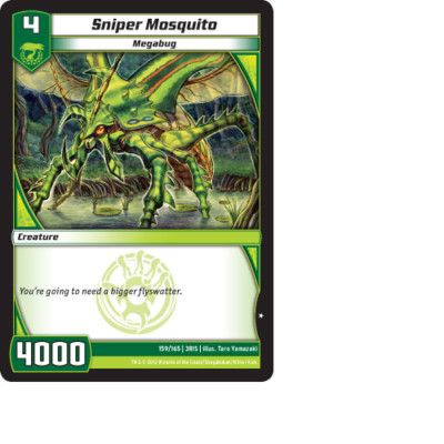 Kaijudo X3 SNIPER MOSQUITO Common #159/165 3RIS (Playset) Rise of