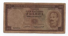 TIMOR 100 ESCUDOS 1959 PICK 24 LOOK SCANS