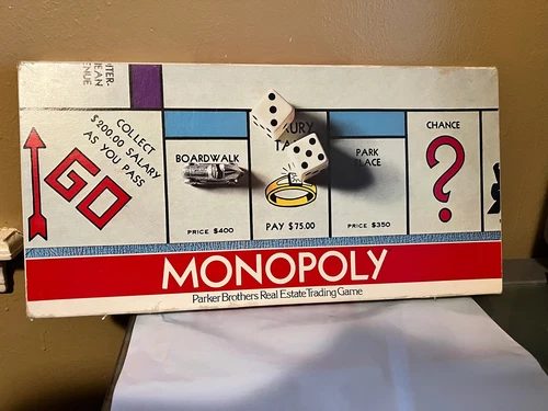 Vintage Monopoly Game Parker Brothers  1961 USA COMPLETE