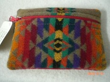  Dance Regalia Bag, Pendleton Wool, Fully Lined, Zipper, 5" x 7"