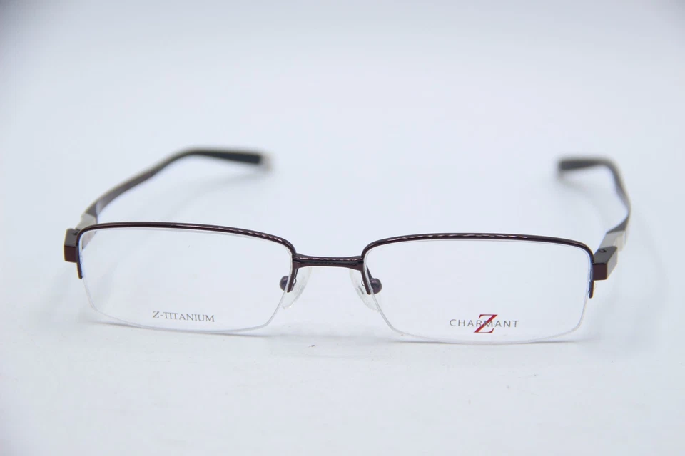 NEW CHARMANT Z-TITANIUM ZT11722 BURGUNDY AUTHENTIC DESIGNER EYEGLASSES 53-17 - Image 2 of 4