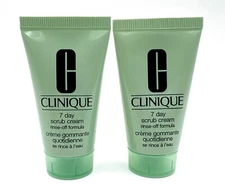 2 x  Clinique 7 Day Scrub Cream Rinse off Formula ~ 30ml*2=60ml / 2oz total