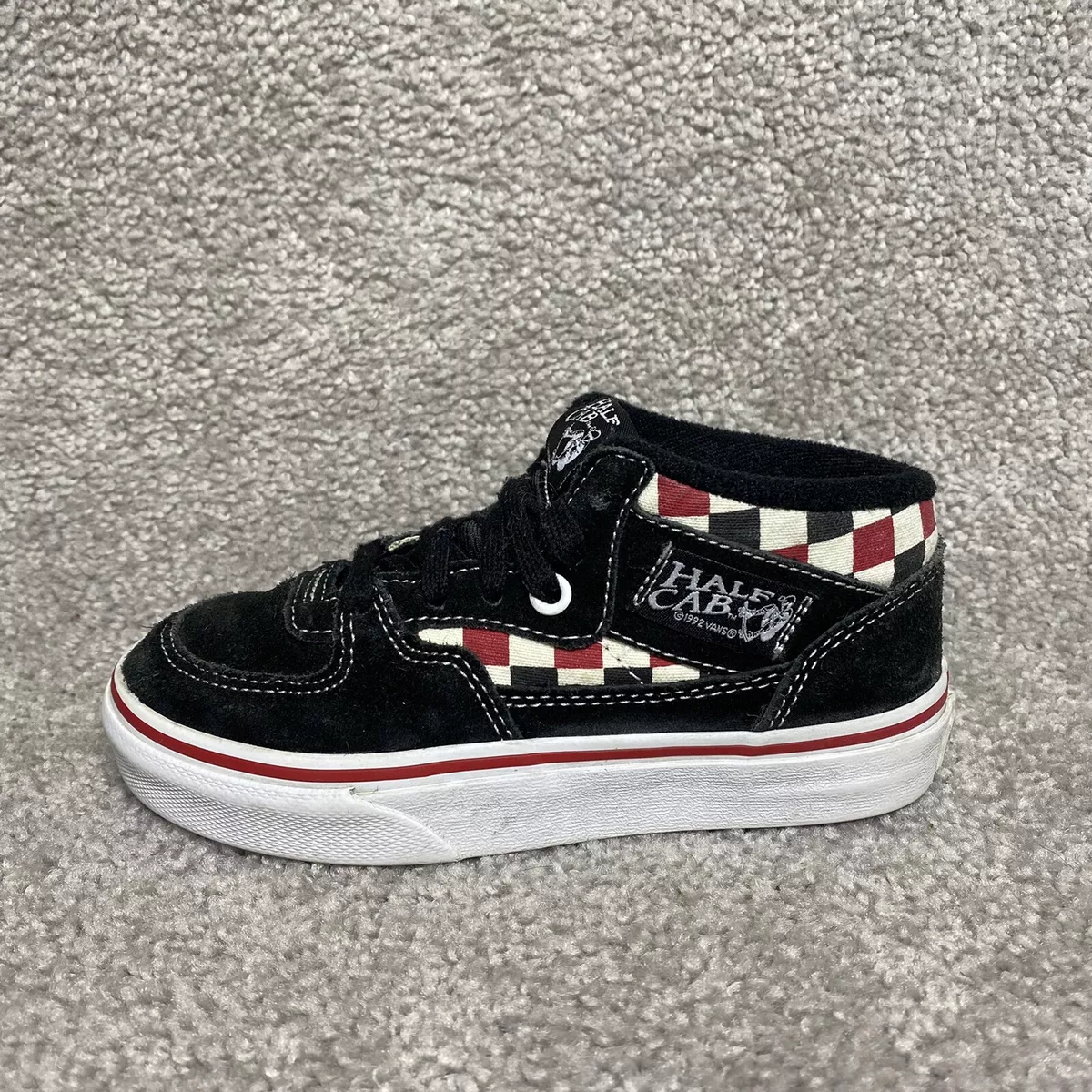 Vans Shoes Half Cab Checkered Van Doren Black Skate Sneakers Mid YOUTH Size 11