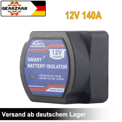 12V 140A BSR vollautomatisches Batterie Trennrelais VSR KFZ Camper Laderelais