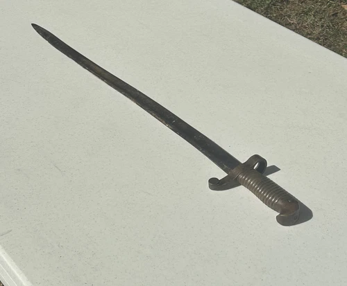 Civil War Era Spencer NAVY Sword Bayonet 1861, 25" Blade
