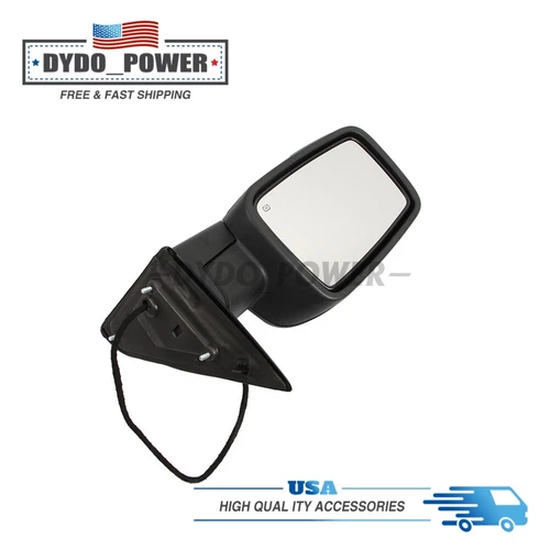 Power Mirror For 2013 Ram 1500 Left Power Folding Heated Textured 12line