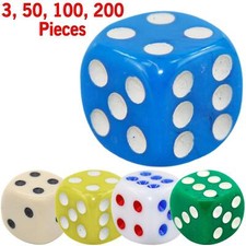Opaque 10 14 16mm D6 Dice for RPG Ludo Monopoly Board Games 6 Sided Spot Dice