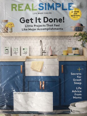 Real Simple May 2020 Little Projects Accomplishments Great Sleep Life Advice
