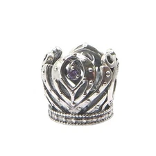 Pandora Disney Frozen Anna's Crown Purple CZ & SS .925 Charm	791589ACZ