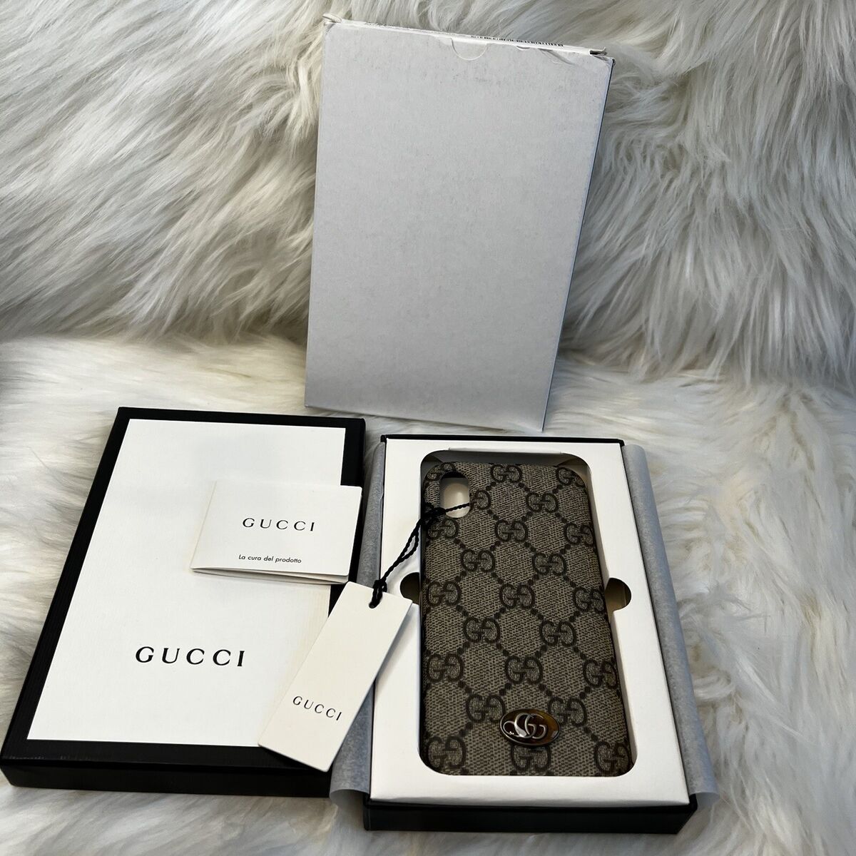 GUCCI Authentic RFID Iphone X/XS Phone Case NWT