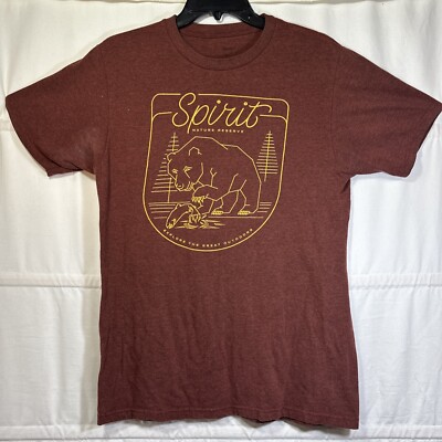 Sonoma Women s Graphic T-Shirt Spirit Nature Reserve Sz L Burnt Red Graphic Tee