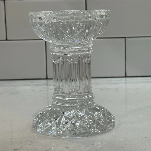 VTG Waterford Crystal Bethany 5” Pillar Candleholder In FLAWLESS Condition