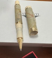 Visconti 685RL00 'Millionaire' Valencia Cream Marble Rollerball Pen / Last One