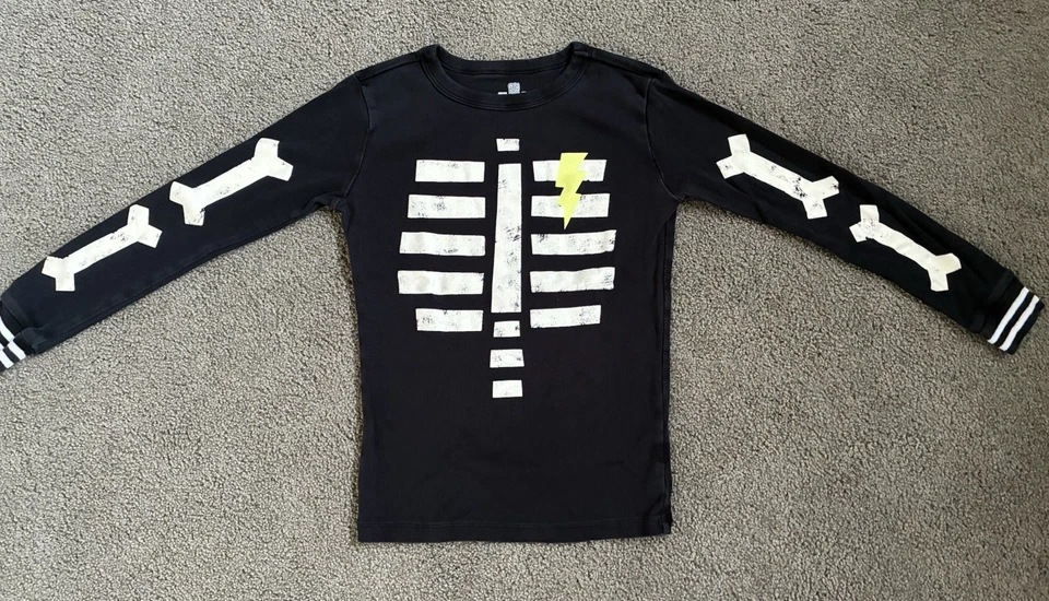 Pijama Gymboree Halloween Esqueleto Talla 14 Niño Niña Juvenil 100% Algodón *USADO EN EXCELENTE ESTADO* Foto 2 de 3
