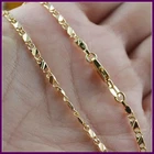 Exquisite Fashion 18K Gold Filled Necklace For Women Men Size 16-30 Inch Jewelry
