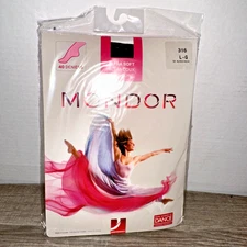 MONDOR 316 Ultra Soft Footed Tights Black 52 Large 40 Denier