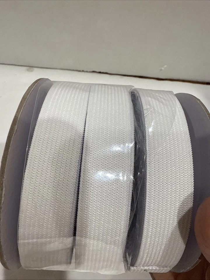 DRITZ - 3/4" KNIT NON ROLL  ELASTIC - 3/4' X 25 YARDS WHITE - Image 3 of 4