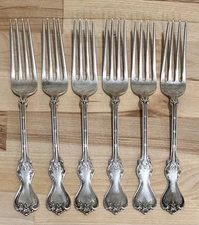 Whiting Duke Of York c.1890’s Sterling Silver Set Of 6 Dinner Forks No Monogram