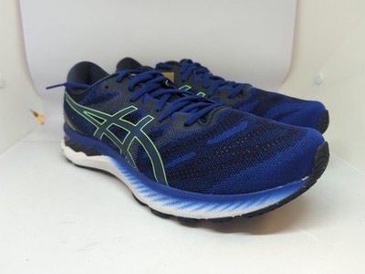 ASICS Gel-Nimbus 23 Mens Running Shoes Monaco Blue Bright Lime Sz 10 NIB