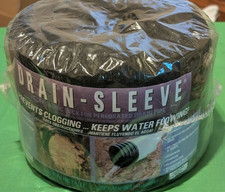 Black Drain Sleeve Filter Fabric Sock  3 in. x 100 ft. for Perforated Drain Pipe