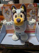 Bluey Dance and Play Bluey 14  inch  Interactive Plush Toy 55+ Phrases 3 Games