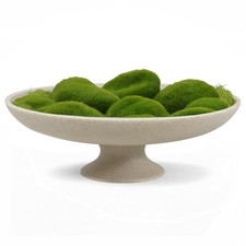 Large Decorative Pedestal Fruit Bowl Kitchen Entry Table 11.45 Inch 10PCS Rock