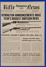 APRIL 1959 REMINGTON RIFLE NEWS PRINT AD 878 AUTOMASTER & 58SX SPORTSMAN SHOTGUN