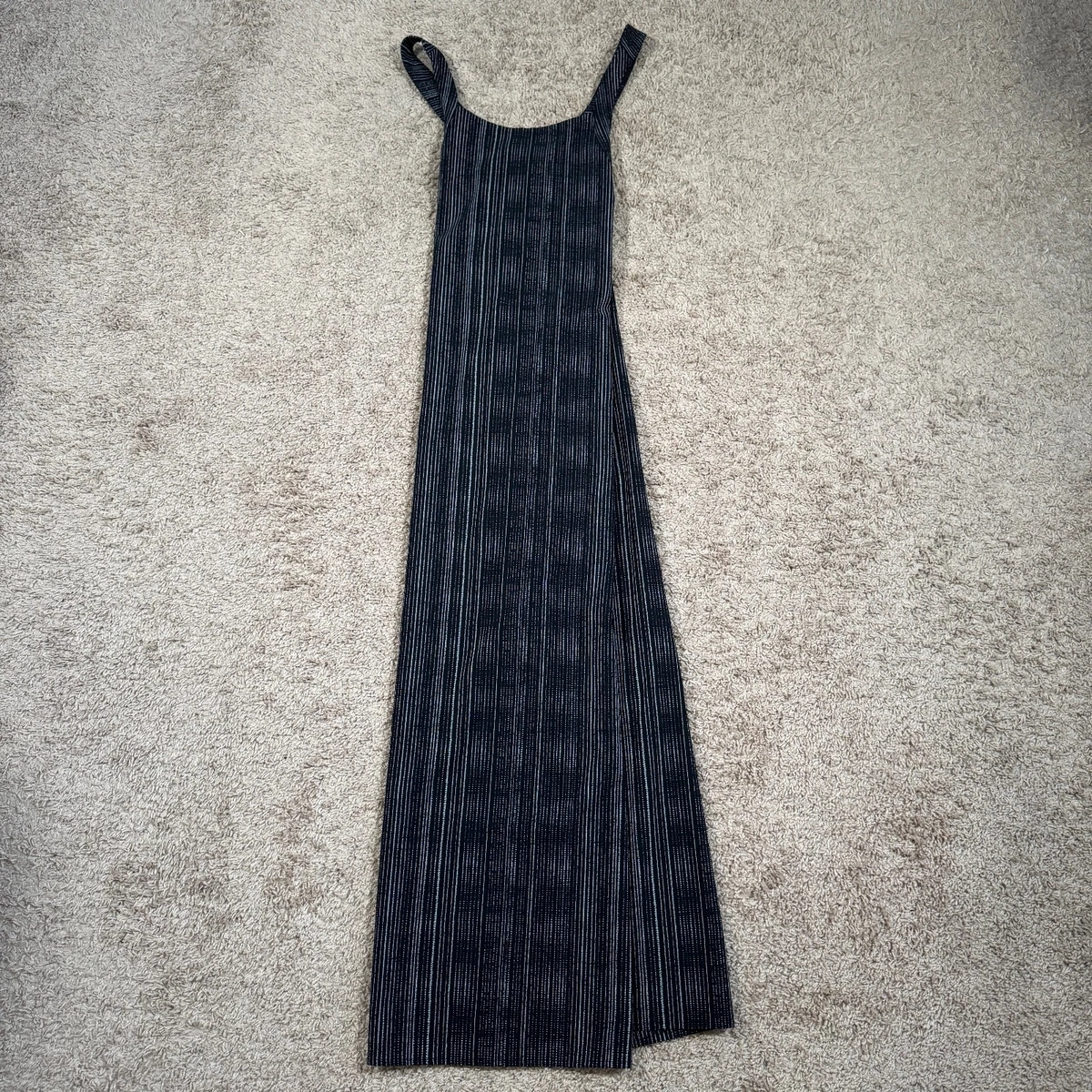 knee length dresses for ladies Eliza Striped Maxi Dress – Teal Poppy main image 0
