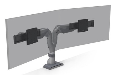 HAT Design Works E5-D2-BLK E5 Dual Dynamic Monitor Arm