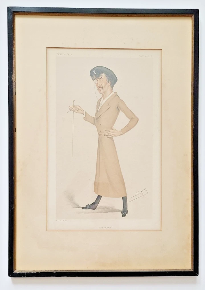 英国アンティークVanity Fair風刺画/カリカチュア(91-265-2) 絵画