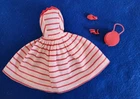 Vintage Barbie Bild Lilli Red & White Dress Purse & Shoes!
