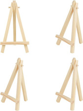 4 Pack Mini Wooden Easel Display Stand Tabletop Holder For Art Photo Crafts