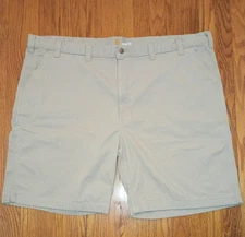 Mens Carhartt Rigby Utility Shorts Sz. 52 Khaki Relaxed Fit Rugged Flex 102514