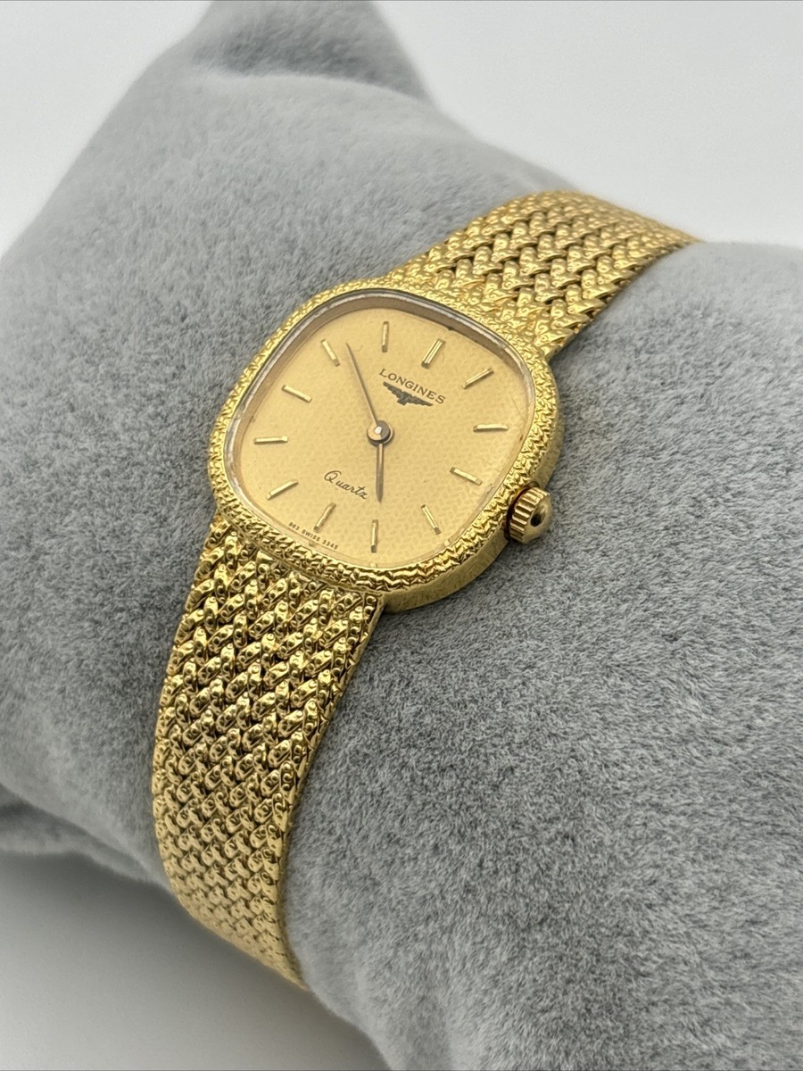 Longines Quartz Vintage women watch L963.4 18K Gold Plated | eBay