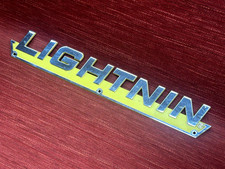 Vintage Lightnin Emblem Ornament Hot Rat Rod Bomb Ford Chevy Hood Side Vintage Lightnin Emblem Ornament Hot Rat Rod Bomb Ford Chevy Hood Side