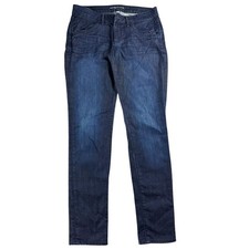Habitual Jeans Women 29 Blue Slim Skinny Darkside Denim Cotton Blend USA Made